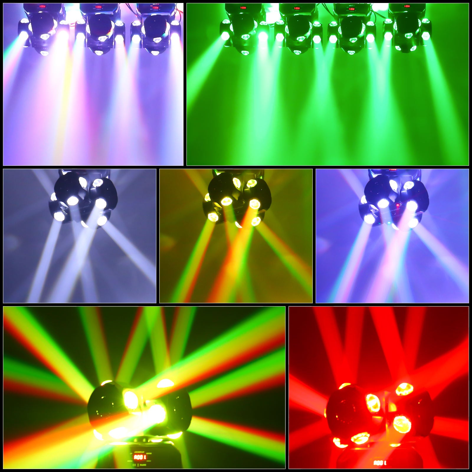 16-Piece 200W RGBW DMx512 Disco Moving Head Light - E49