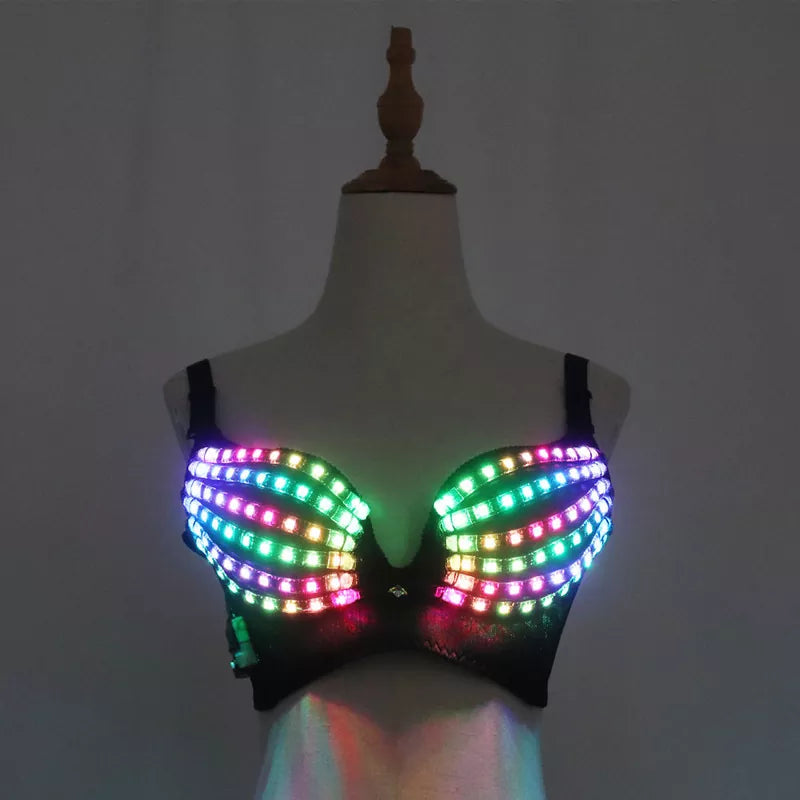 Full Color Pixel LED Sutiã para DJs e Clubes
