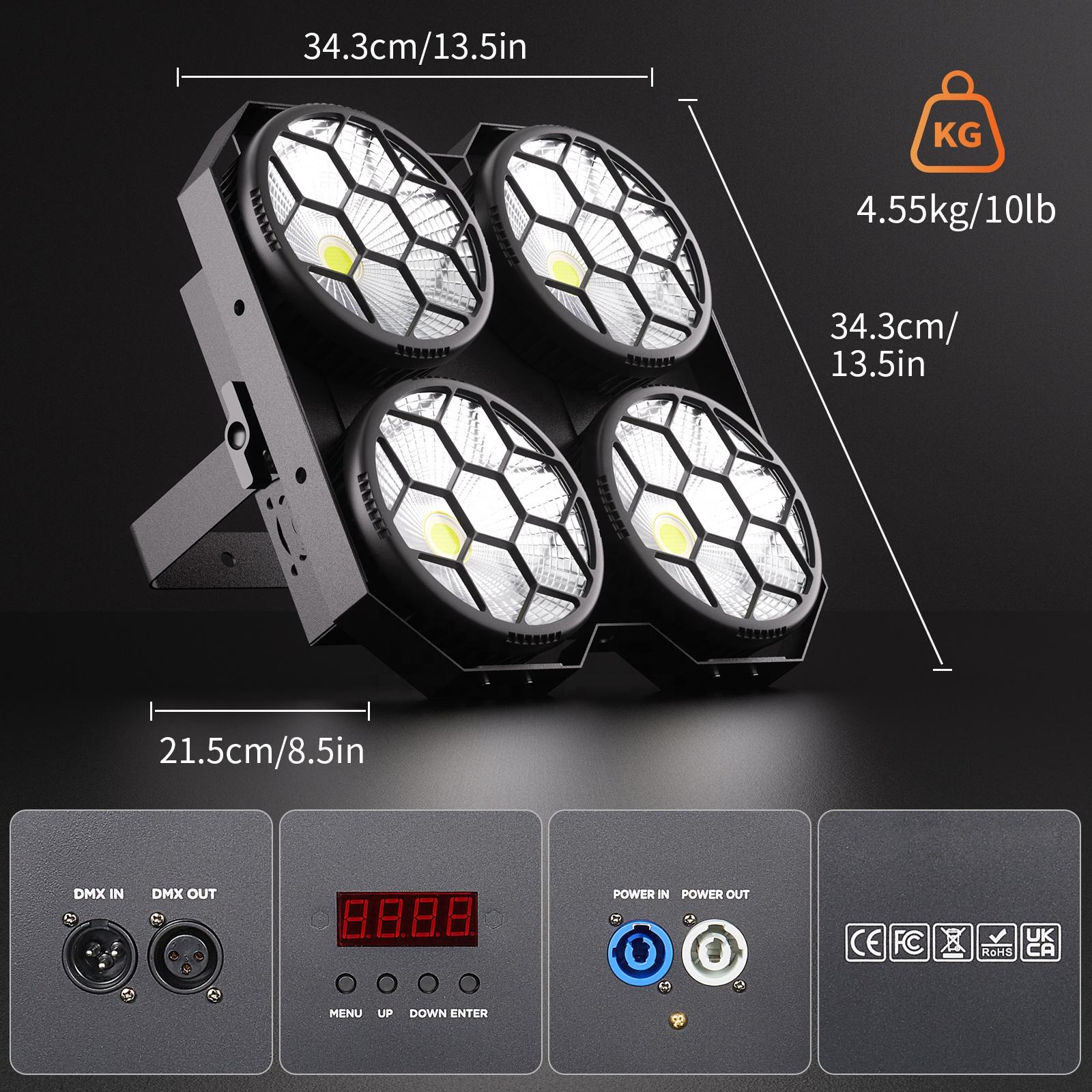 4x100W COB 4-eye LED blind light-P41