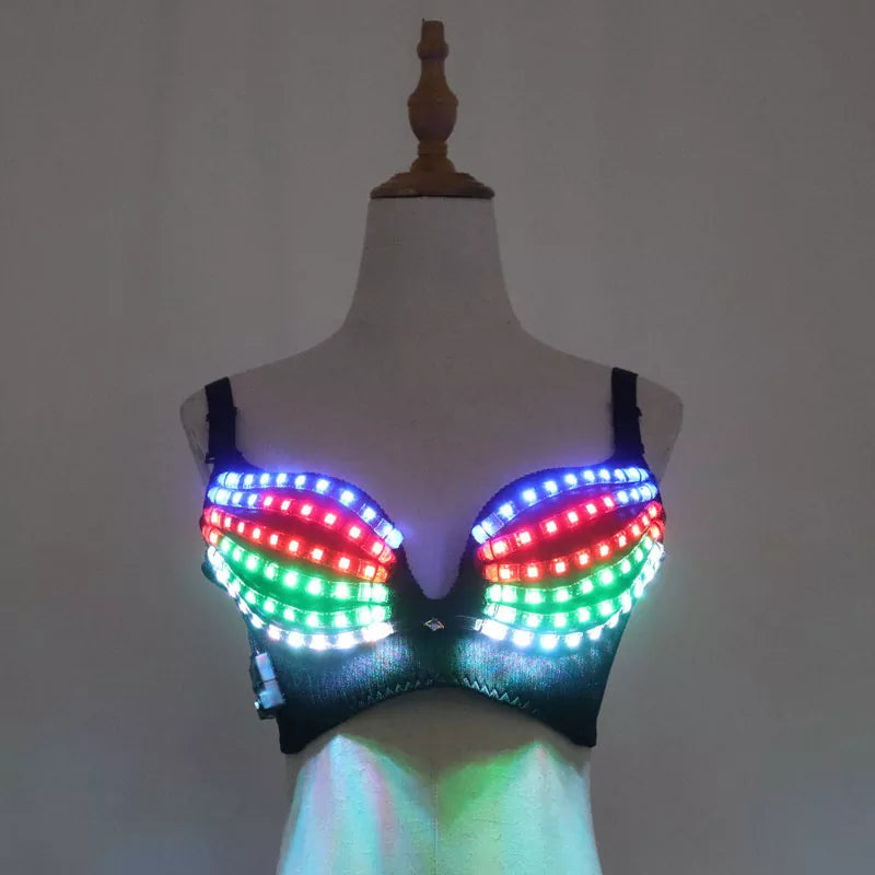 Full Color Pixel LED Sutiã para DJs e Clubes