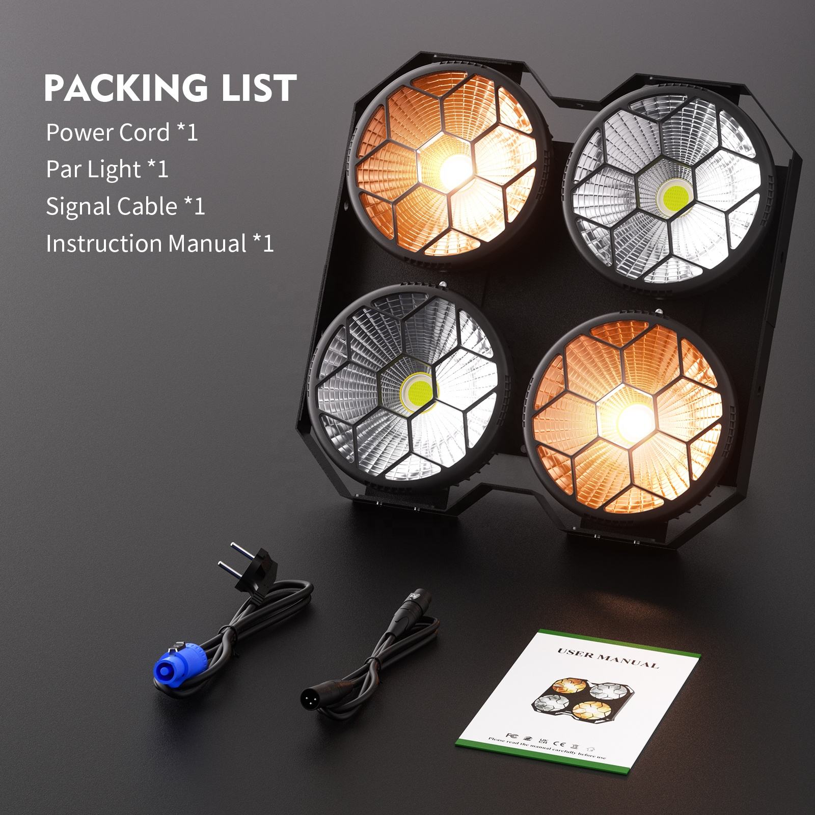 4x100W COB 4-eye LED blind light-P41
