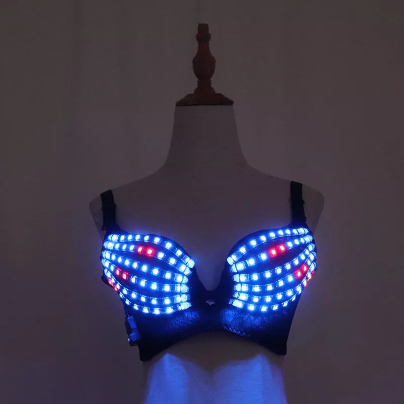 Full Color Pixel LED Sutiã para DJs e Clubes