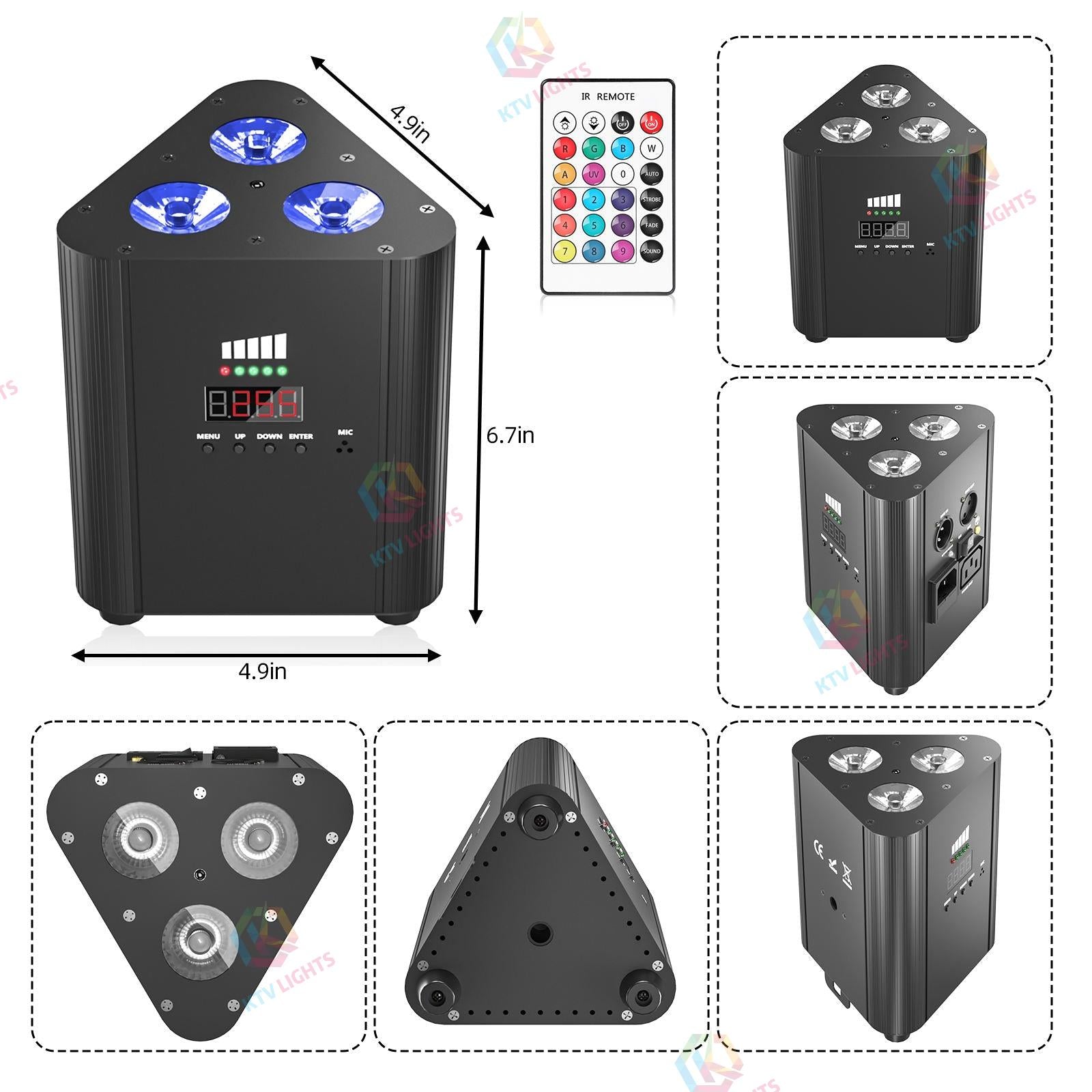 RGBW 4-in-1 Rechargeable LED Par Light-P42