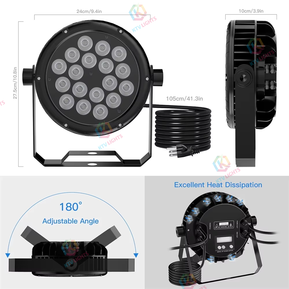 18x 10W 4-in-1 IP65 Waterproof Par Light-P70