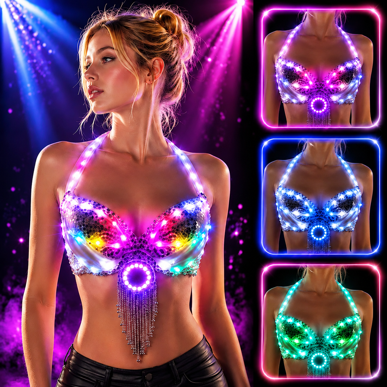KTVLIGHTS Make Every Move Glow With LED Dance Skirt-M40