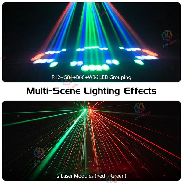 RGBW Three-Headed Airship LED Stage Effect Light - C23