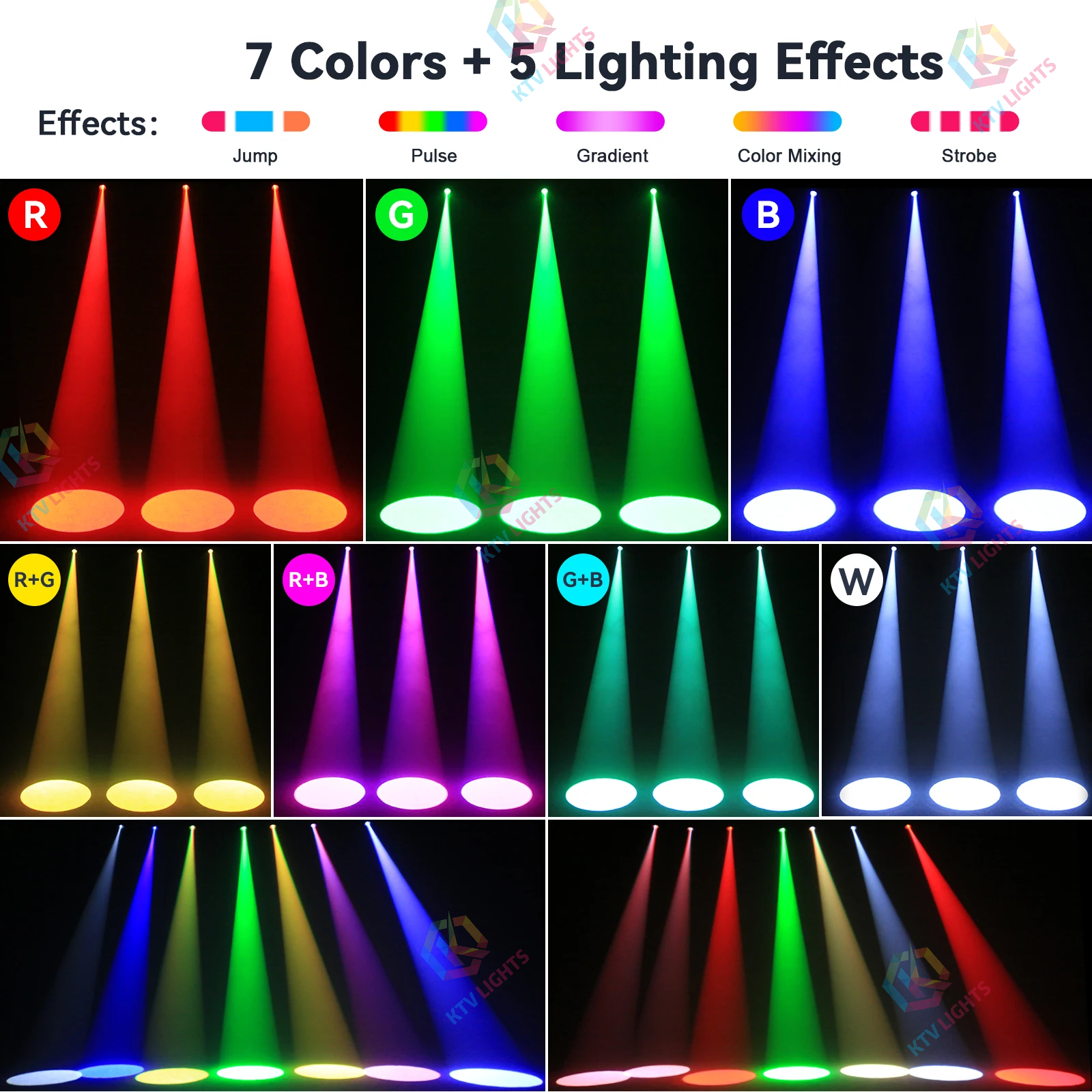 10W RGBW 4in1 spotlight-J1