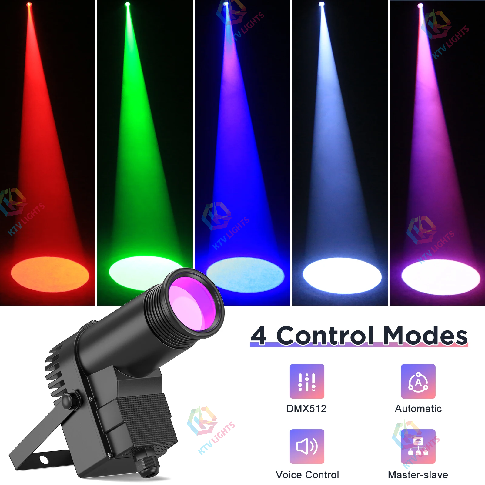 10W RGBW 4in1 spotlight-J1