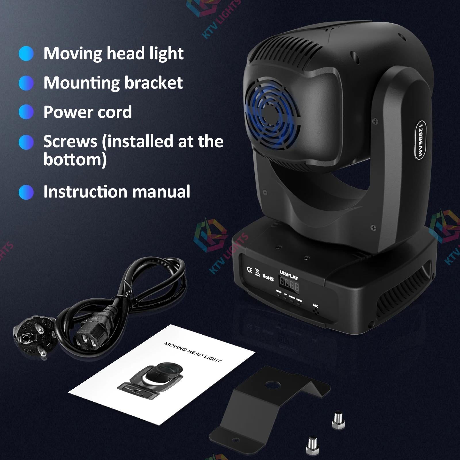 150W RGBW DMX Moving Head Stage Light for DJ Disco Wedding- E80