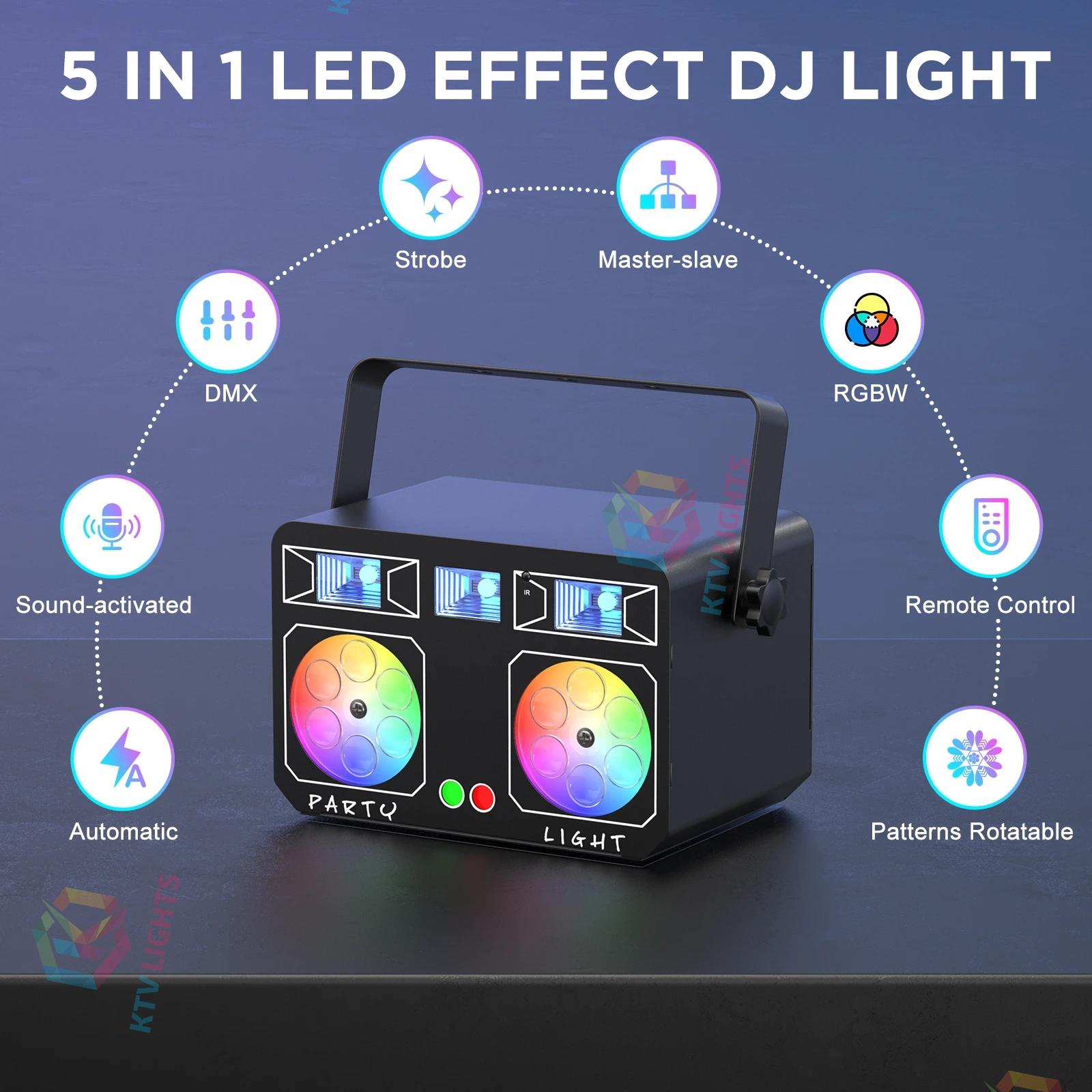 LED Stage Party Light 5-in-1 Beam Effect for Party & Club- E81