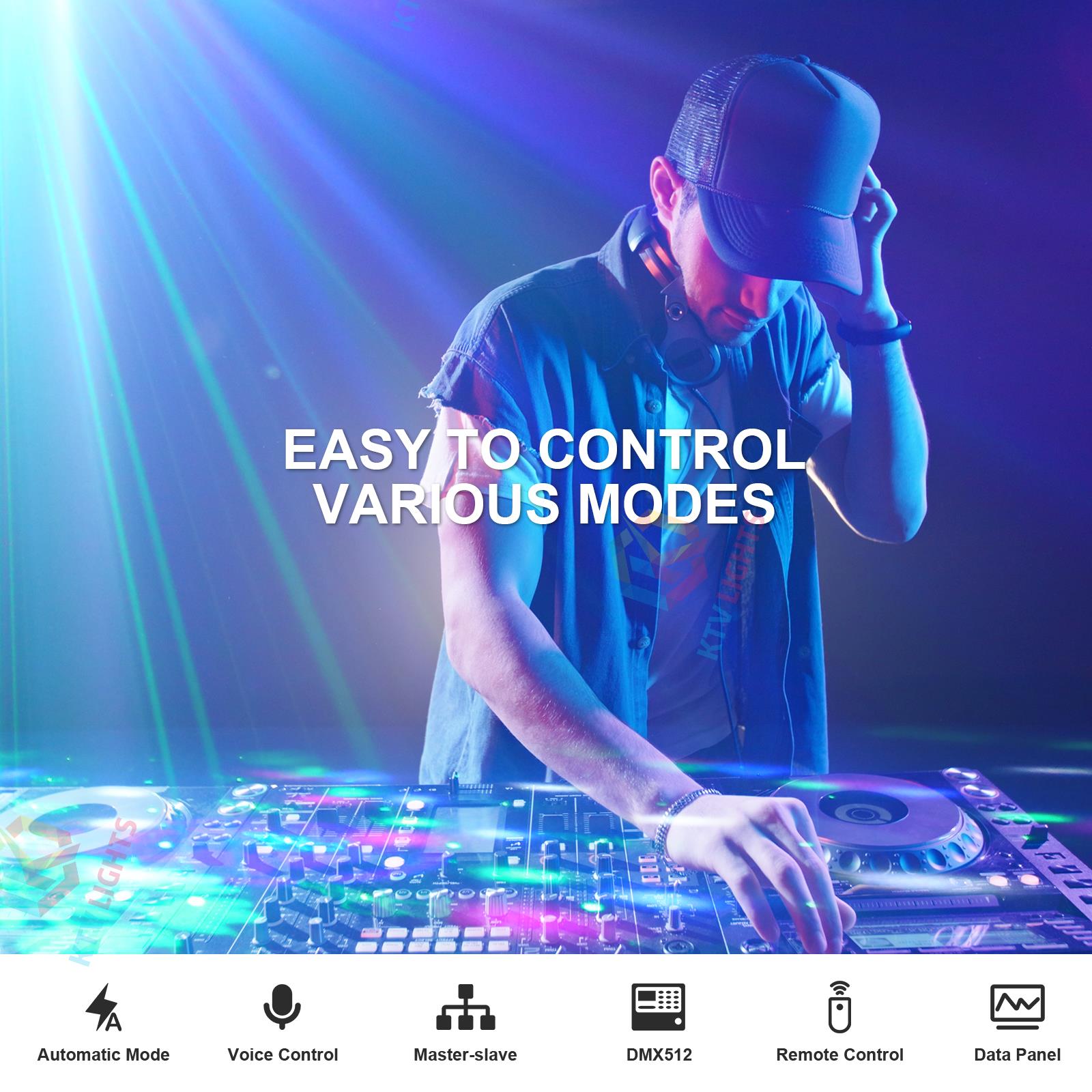 40W RGB Laser DJ Party Light with DMX & Remote Control-C28