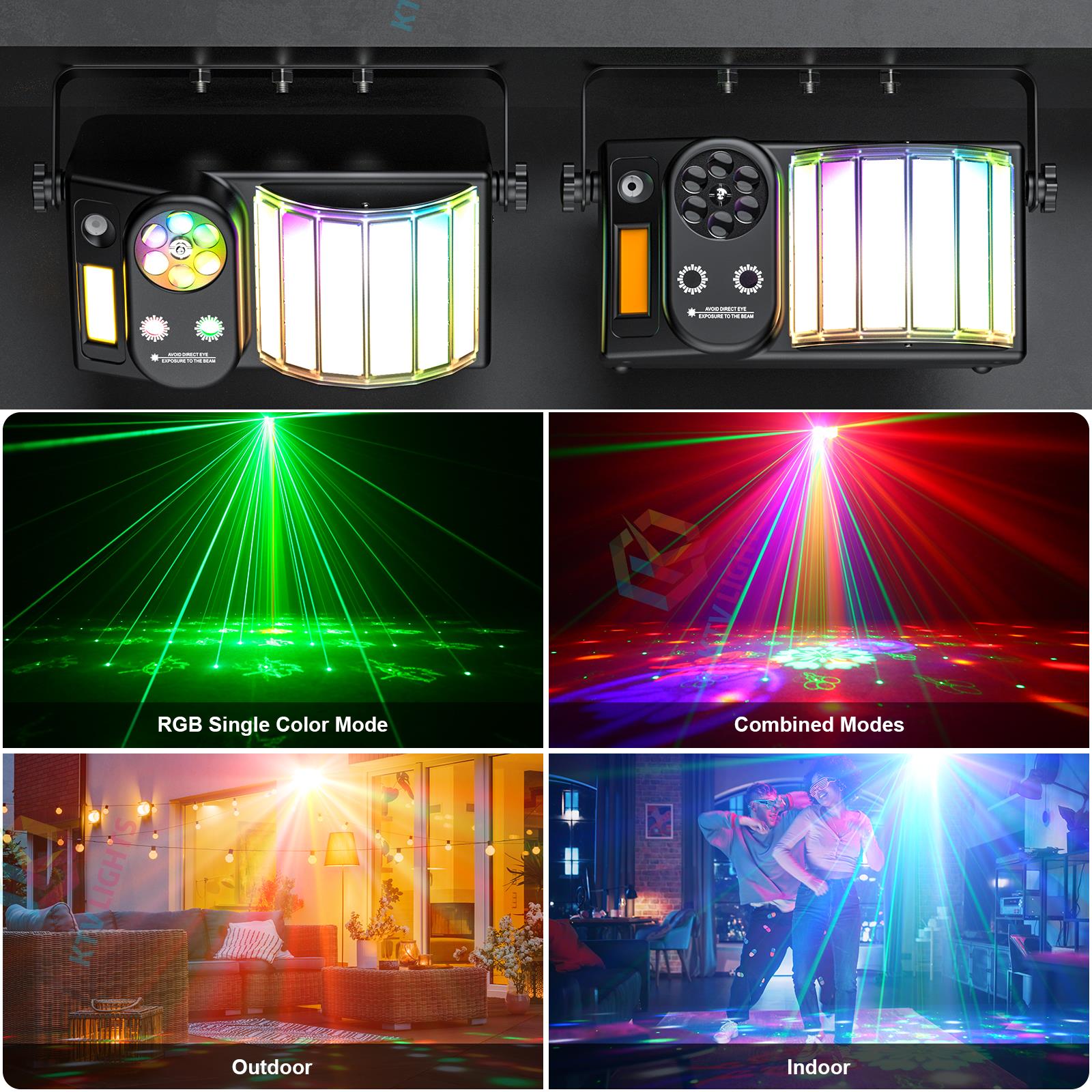 40W RGB Laser DJ Party Light with DMX & Remote Control-C28