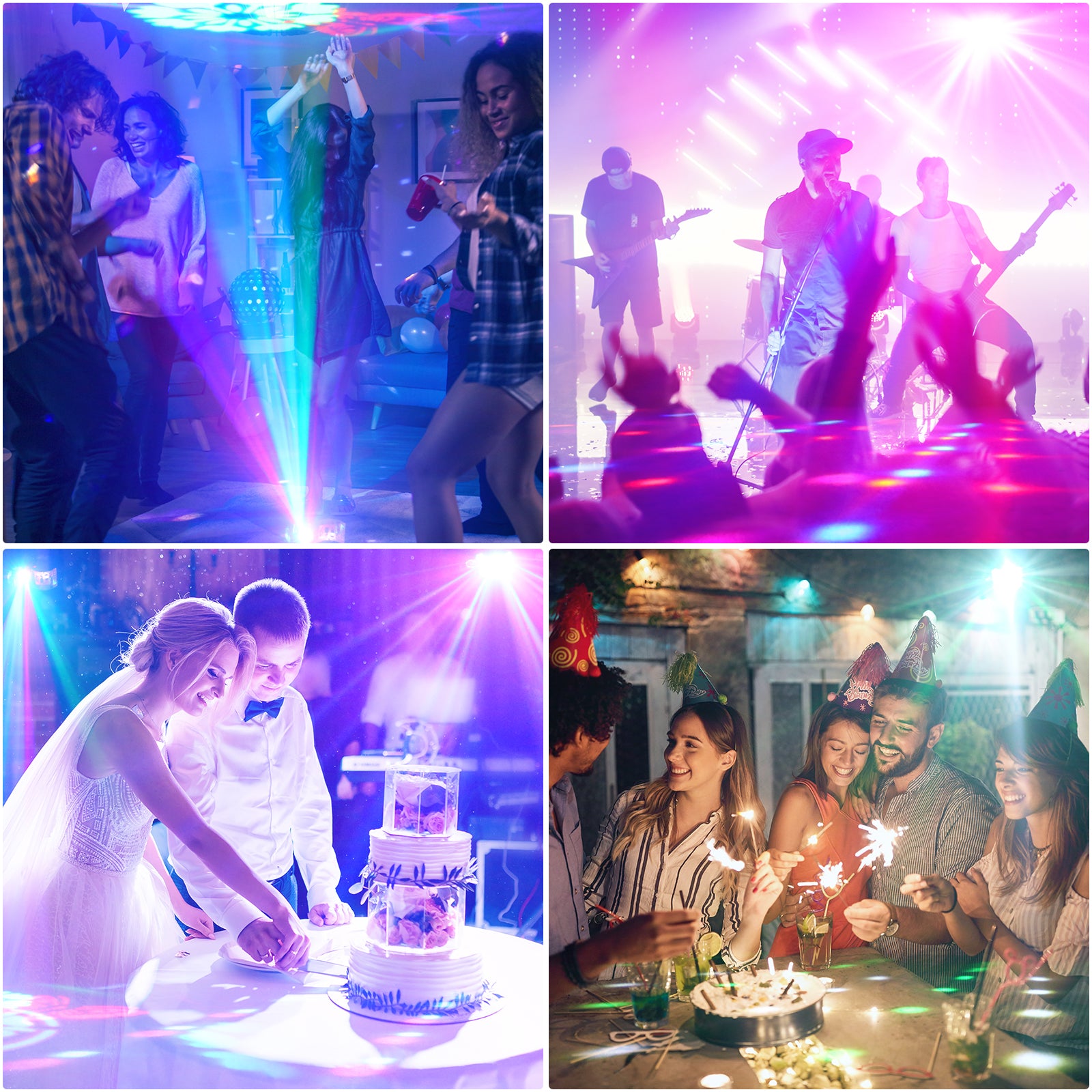 40W RGB Laser DJ Party Light with DMX & Remote Control-C28