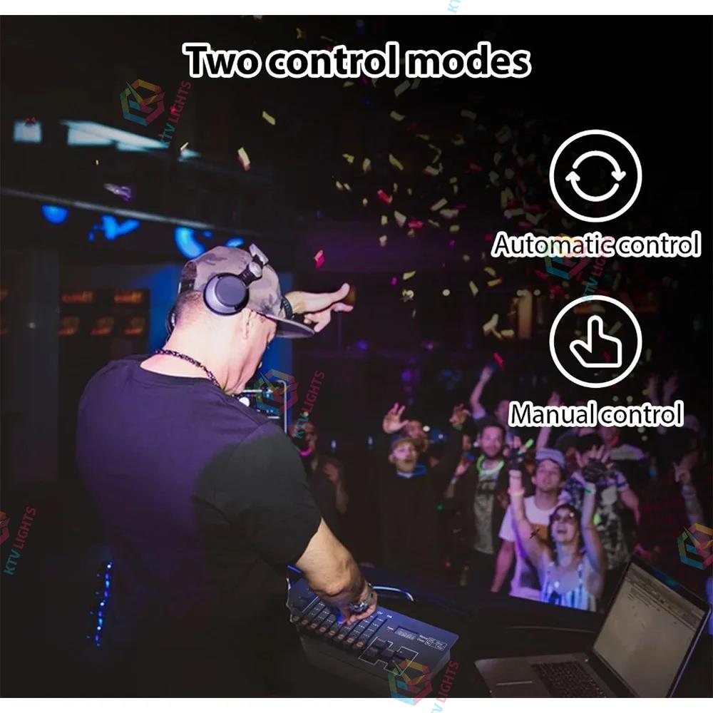 Portable DMX512 Lighting Console Rechargeable Stage Controller-D9