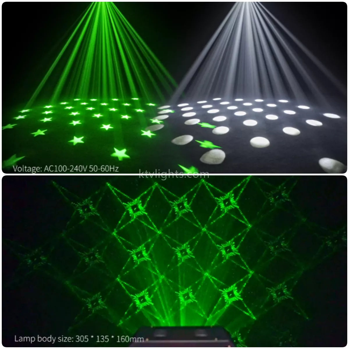 3 in 1 Wash Pattern Laser Light-B41