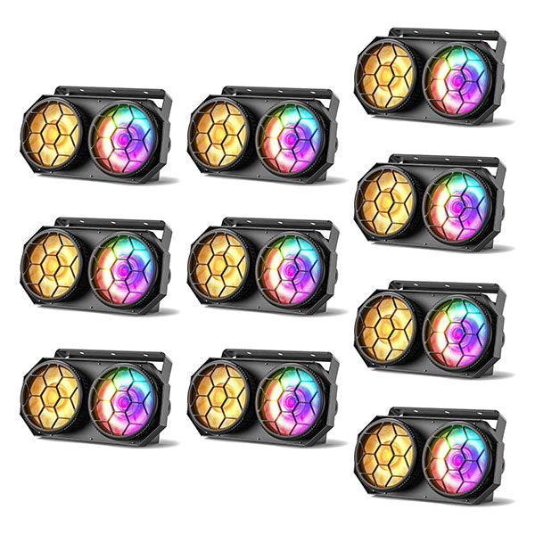 2x100W RGB LED COB PAR LED Flashing Lights - P65