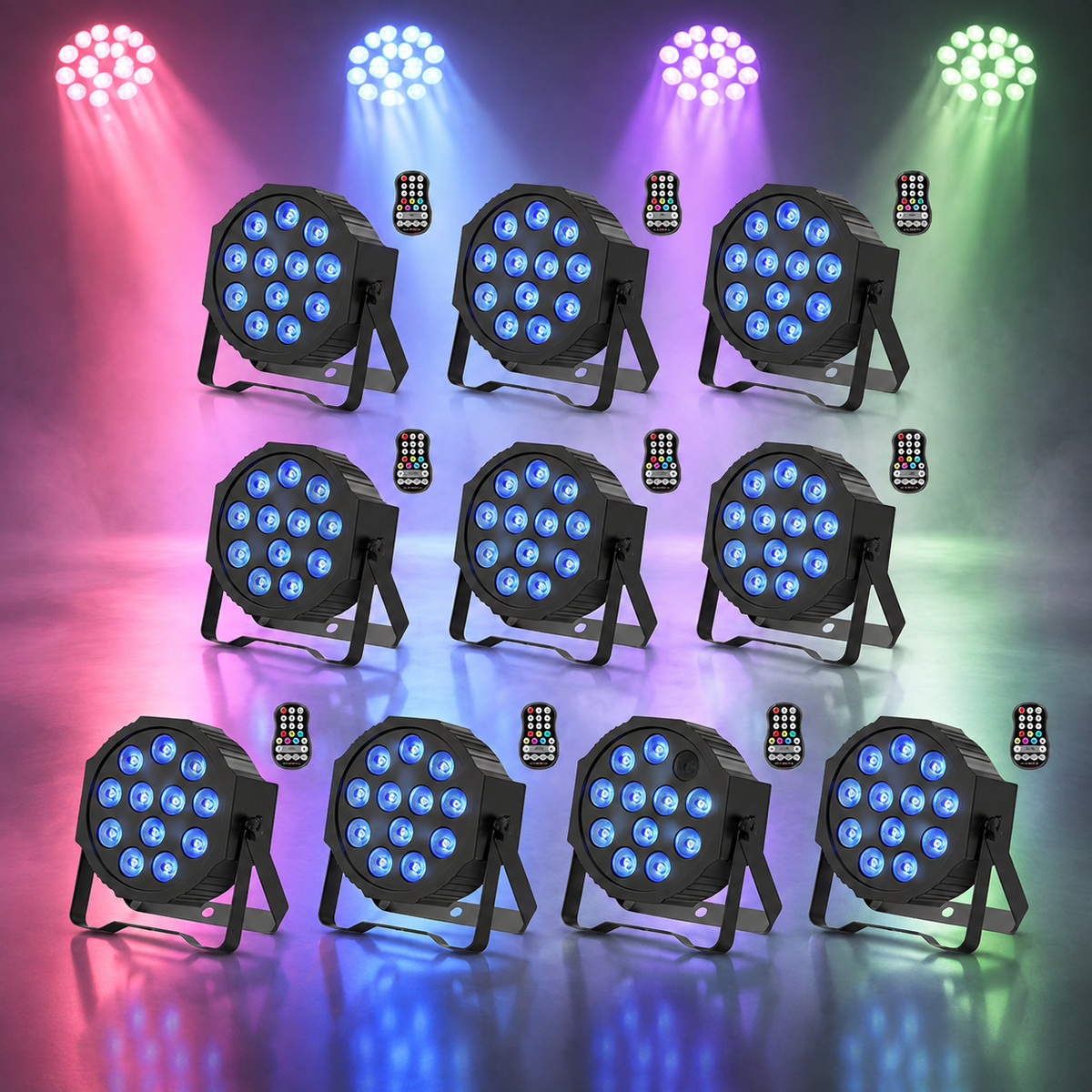 KTVLIGHTS Rechargeable RGBW LED Stage PAR Light-P16