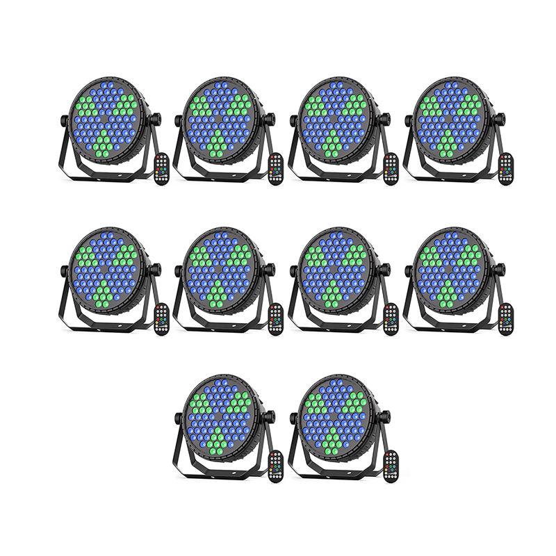 72 LED RGB PAR lights with dynamic vortex stage effect-P12