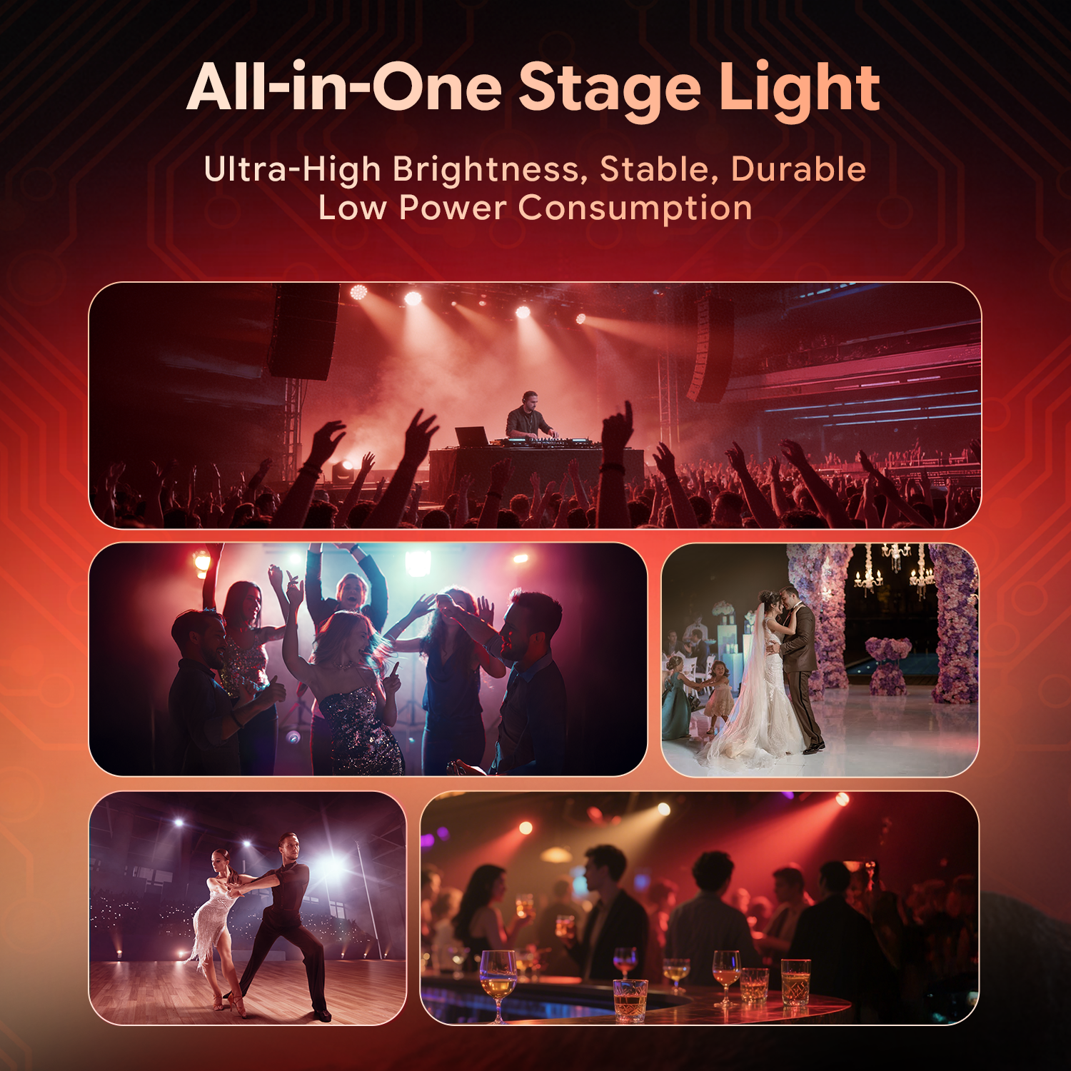 LED DMX Beam Disco Mini RGBW LED Moving Head Light-E72
