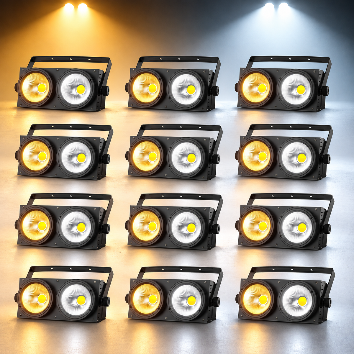 KTVLIGHTS 200W COB DMX Voice-Activated LED PAR Light-P67