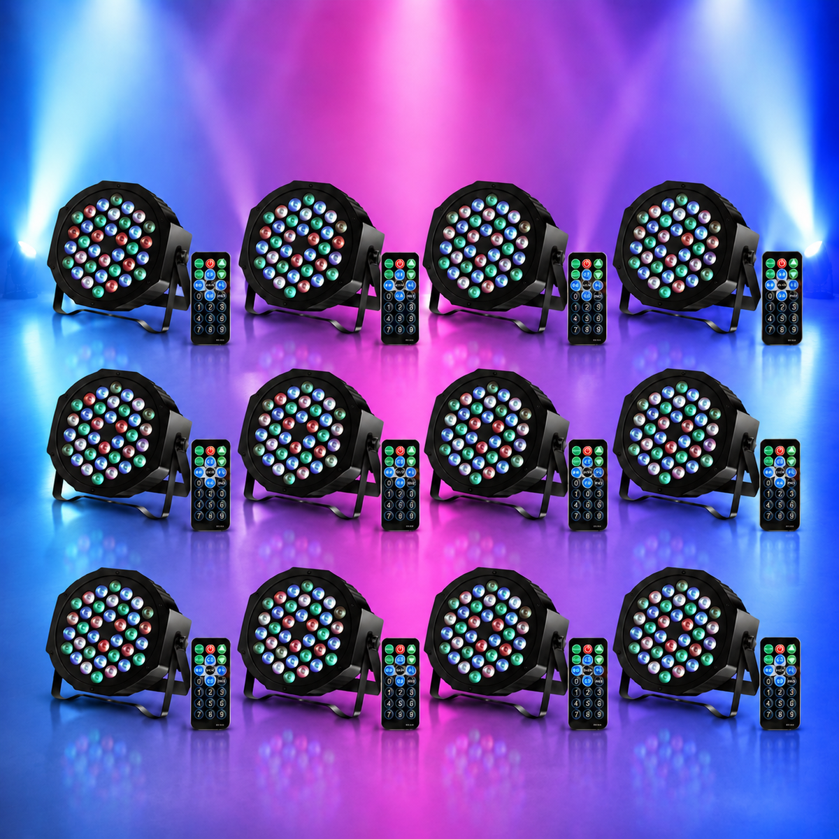 KTVLIGHTS 72W RGB Rechargeable LED PAR Light-P10