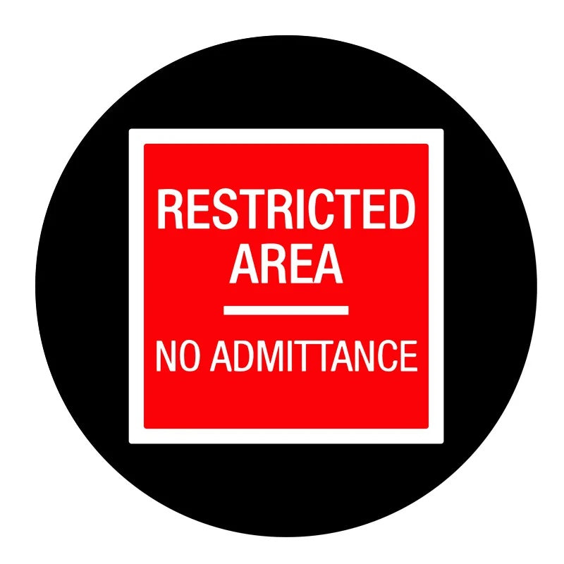 LED Stop Sign Gobo Projector for Warehouses & Job Sites-S31