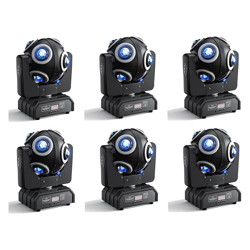 150W 8-LED RGBW 360° Rotating Moving Head Light-E65