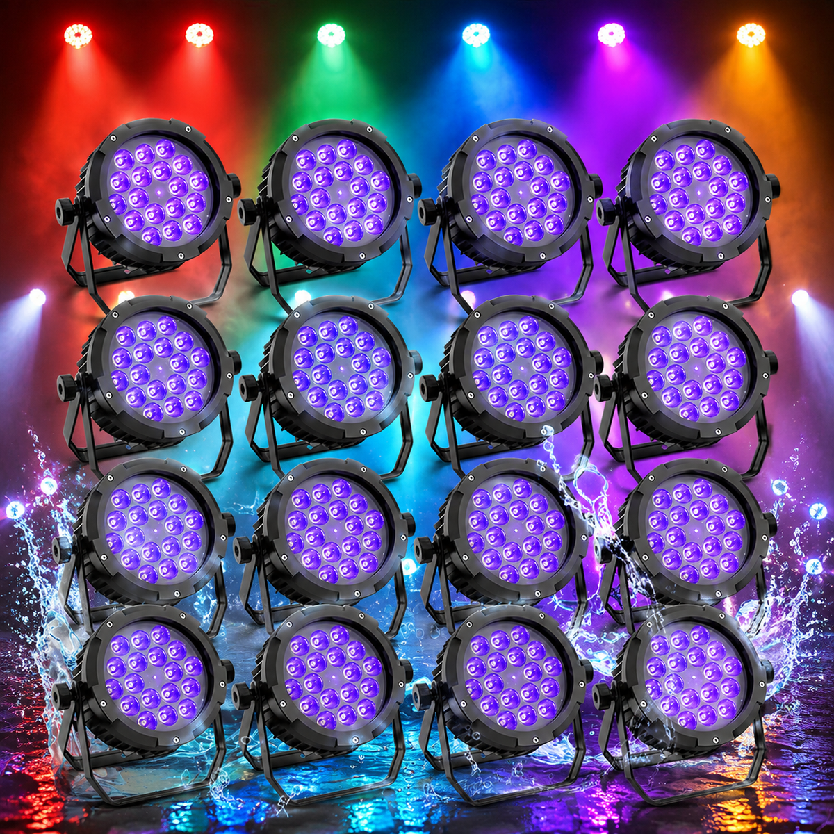 KTVLIGHTS 150W IP67 RGBW UV Waterproof LED PAR Light-P29
