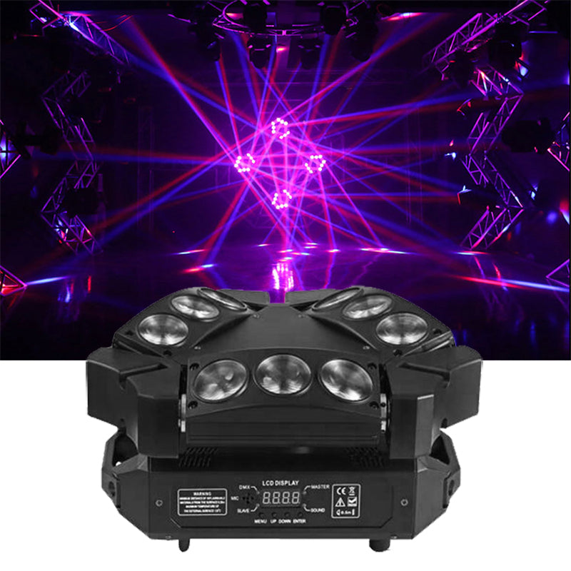 4-in-1 RGB Spider Moving Head Light-E26
