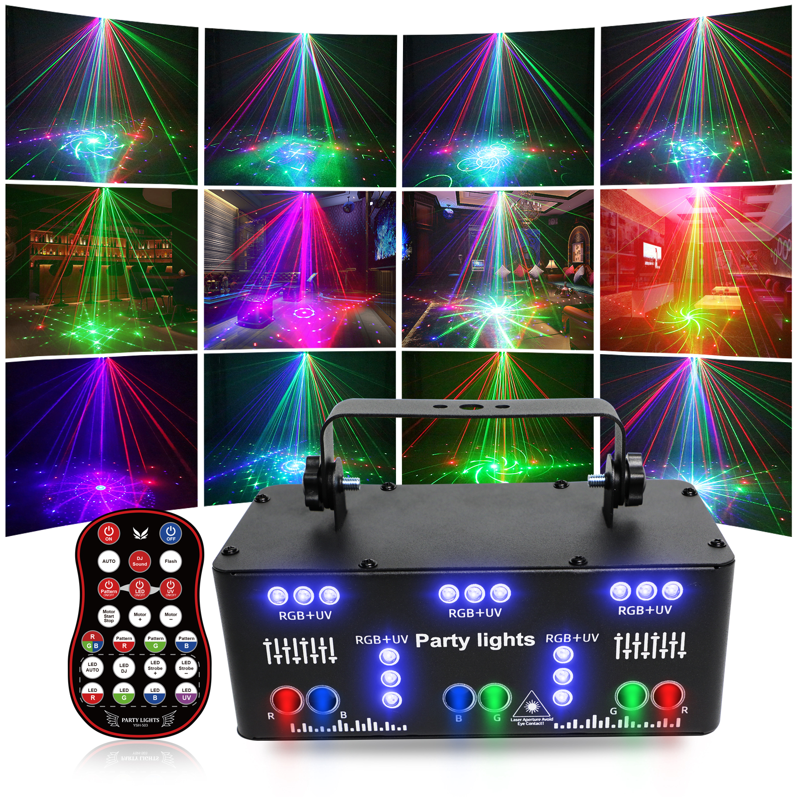 4-in-1 RGB Disco Laser Light-B5