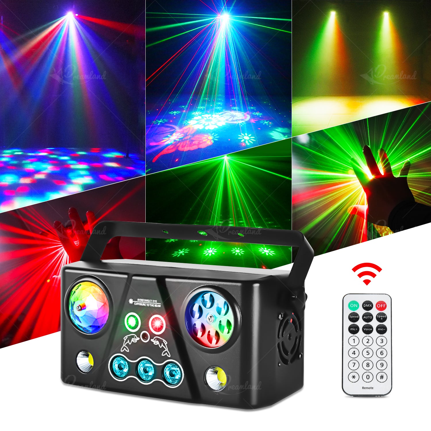 Five-in-one bee-eye magic ball beam light-C20