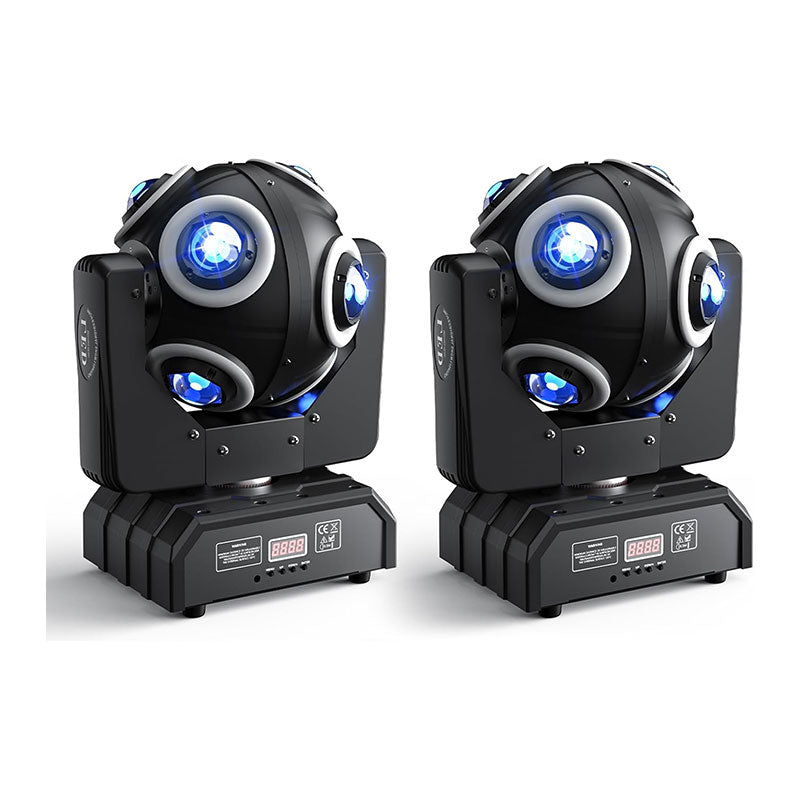 150W 8-LED RGBW 360° Rotating Moving Head Light-E65