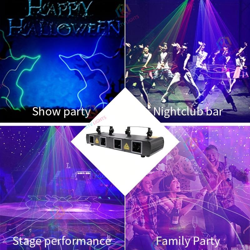 Four-hole full-color line scanning laser light-B18