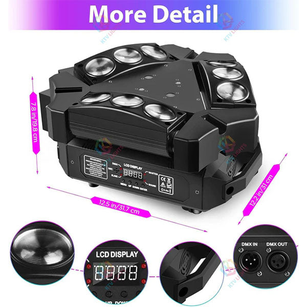 4-in-1 RGB Spider Moving Head Light-E26