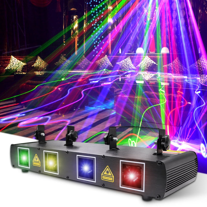 Four-hole full-color line scanning laser light-B18