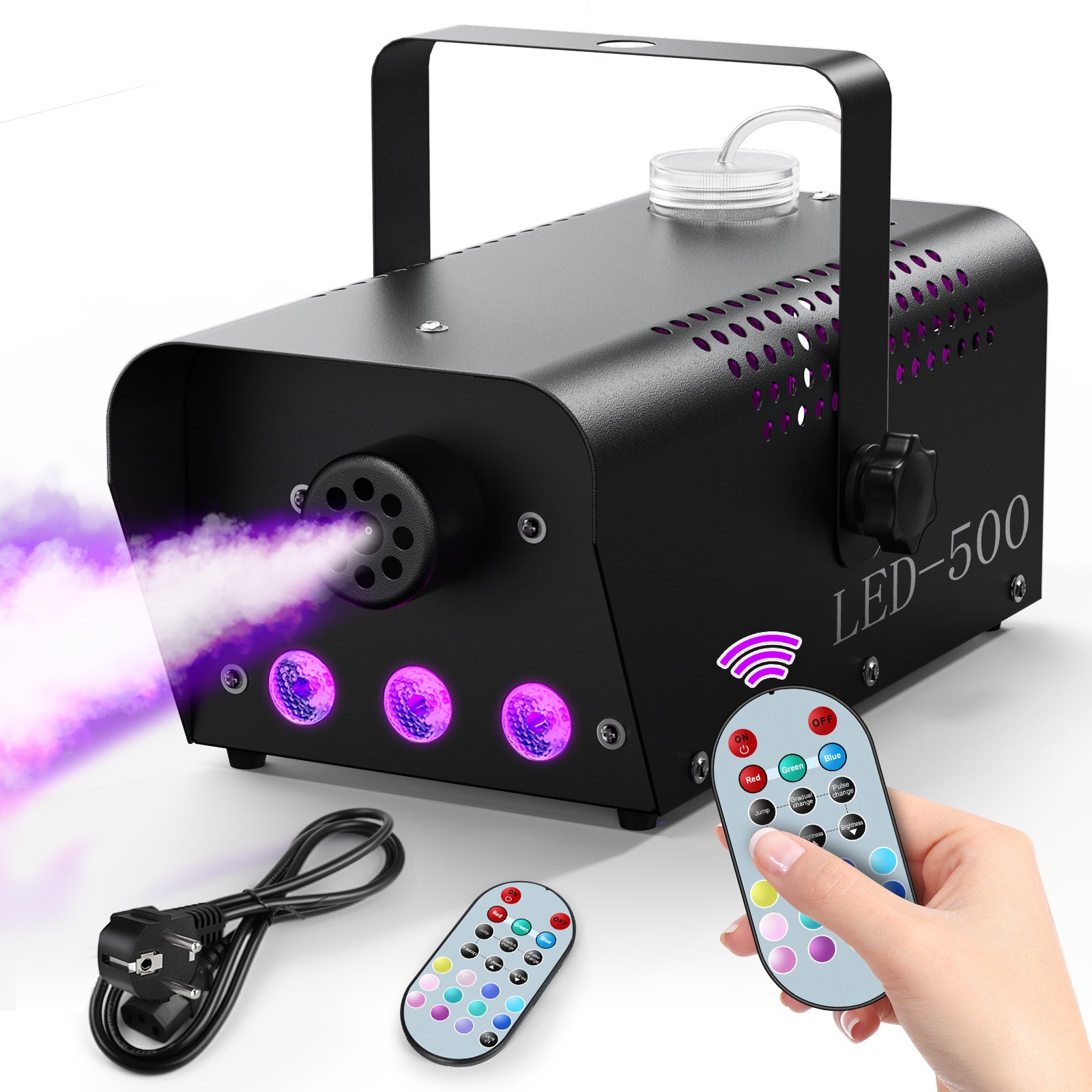500W RGB Remote Control Smoke Machine-Y6