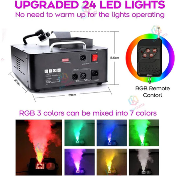 1500W RGB DMX 512 Smoke Machine Lighting Effect-Y14