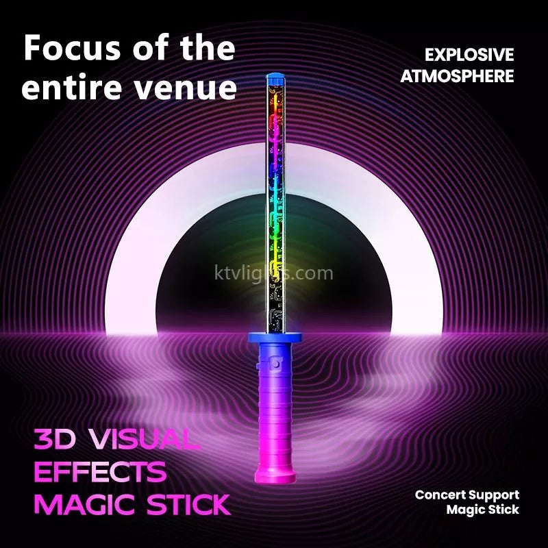 DIY 3D visual effects glow light sticks