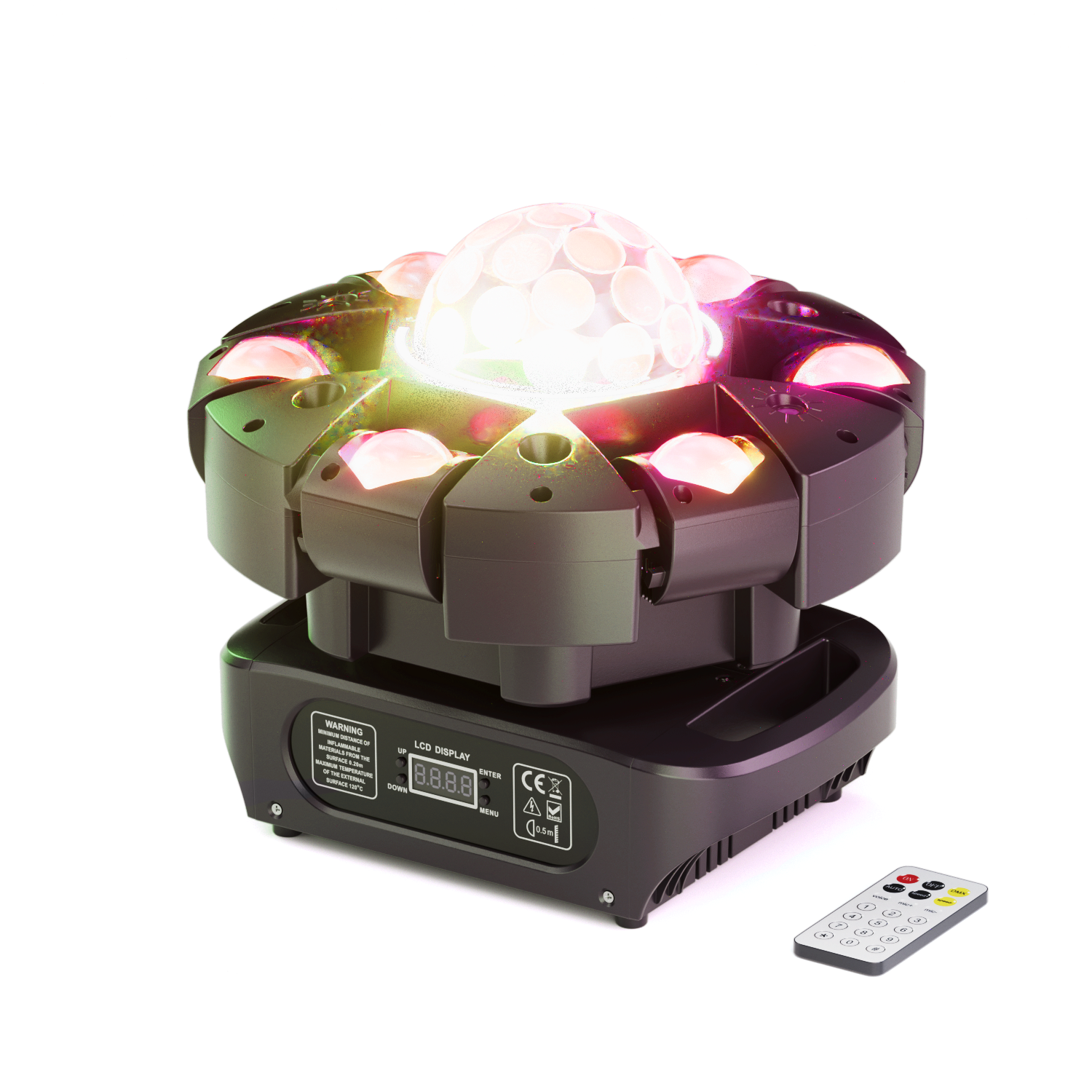 LED Six-Arm Moving Magic Ball Light-E74