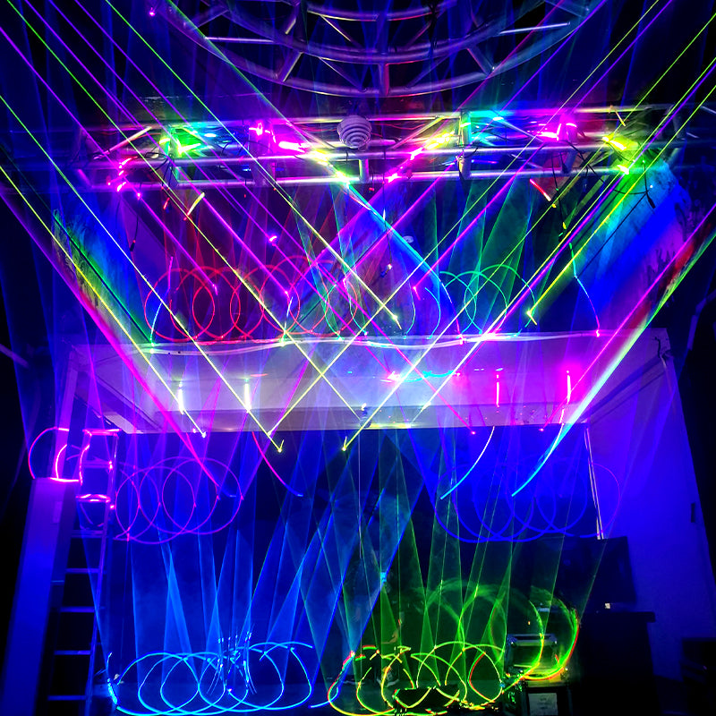 18W Six-Eye Full-Color Scanning Laser Light - B37