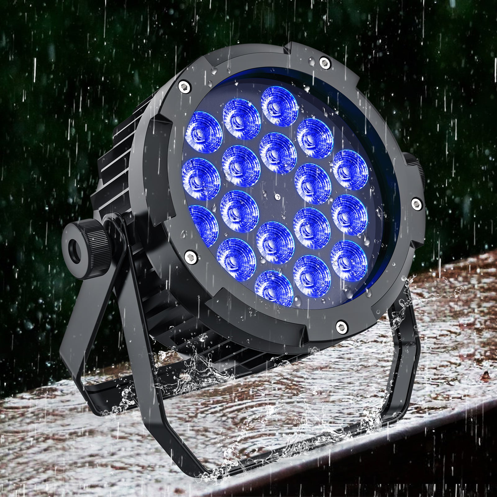 150W IP67 6-in-1 RGBW+UV Waterproof Par Light - P29