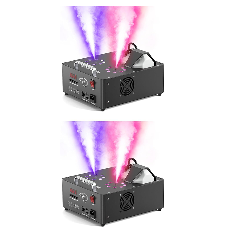 2000W Dual-Tube Adjustable LED RGB Smoke Machine-Y11