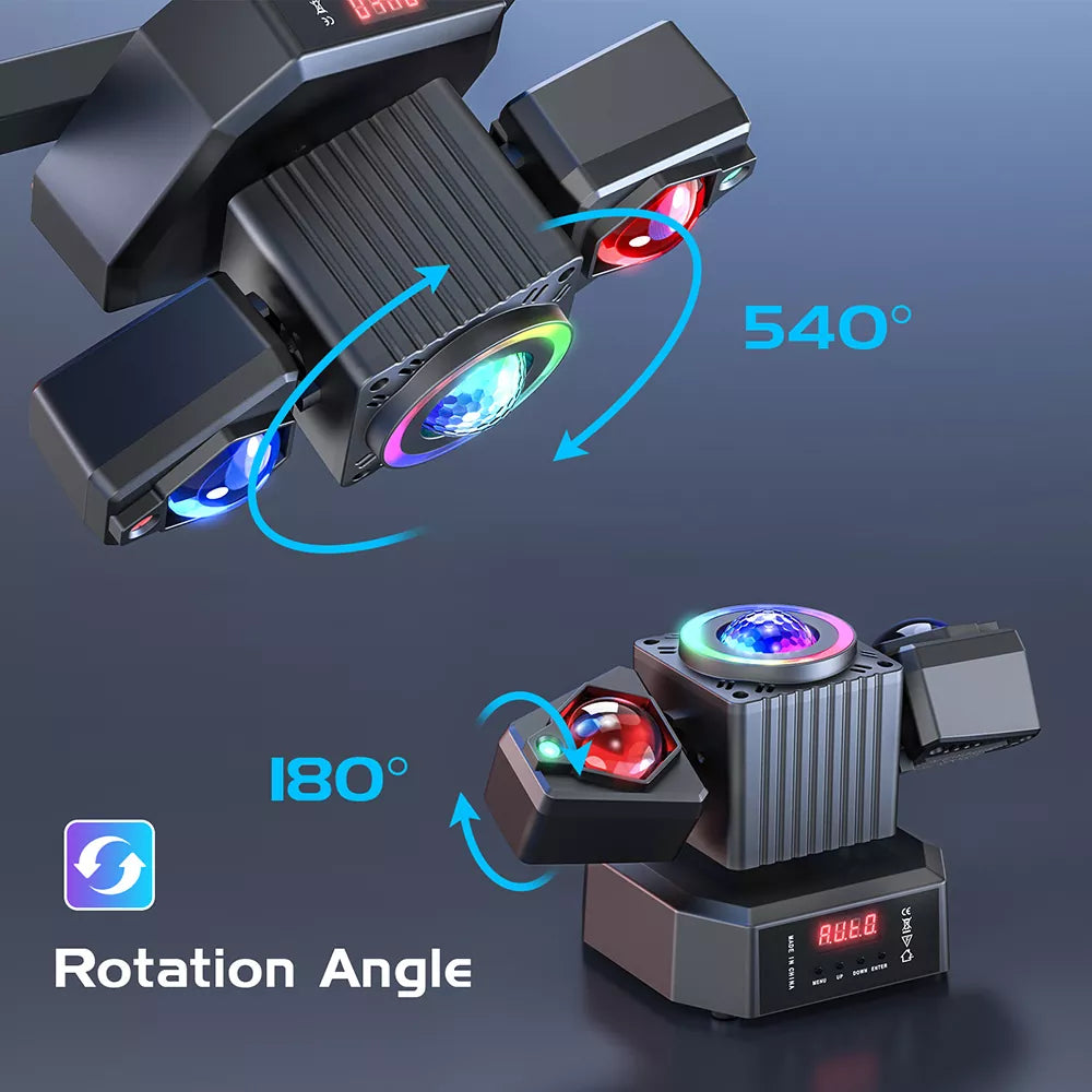 65W Dual-Arm Stage Moving Head Light - E14