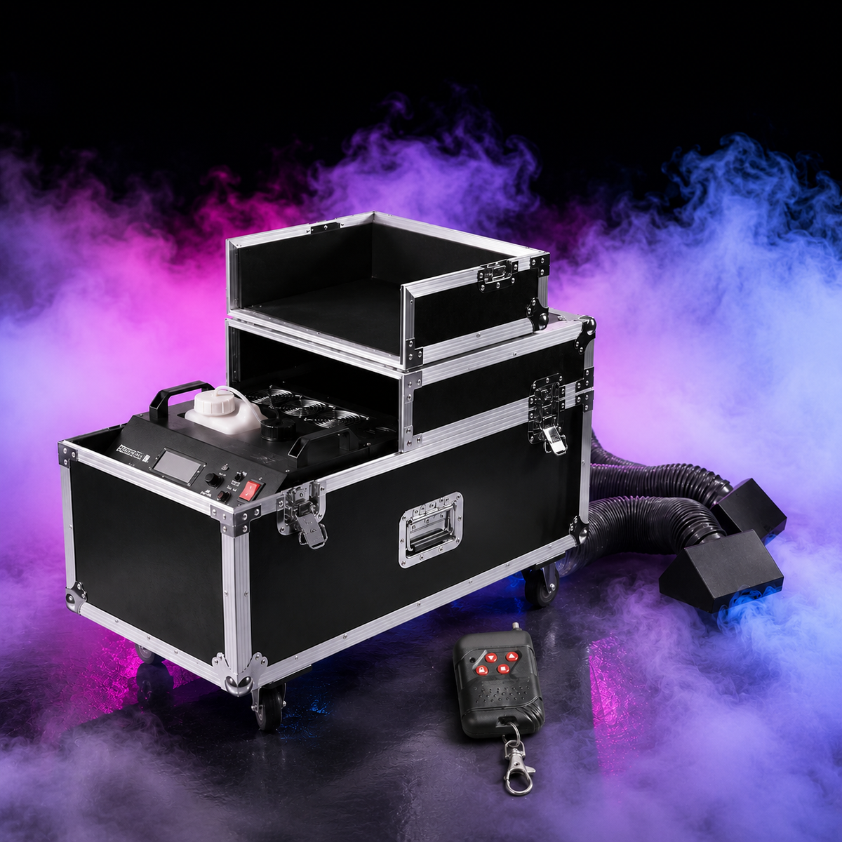 KTVLIGHTS Dual-Tube Low-Lying Fog Machine for Weddings & Events-Y23