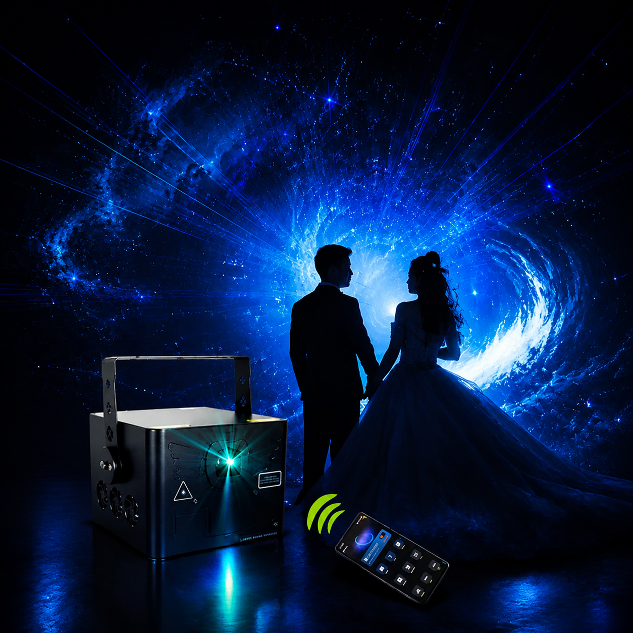 6W-30W Large Bluetooth APP Animation Laser Light - A25