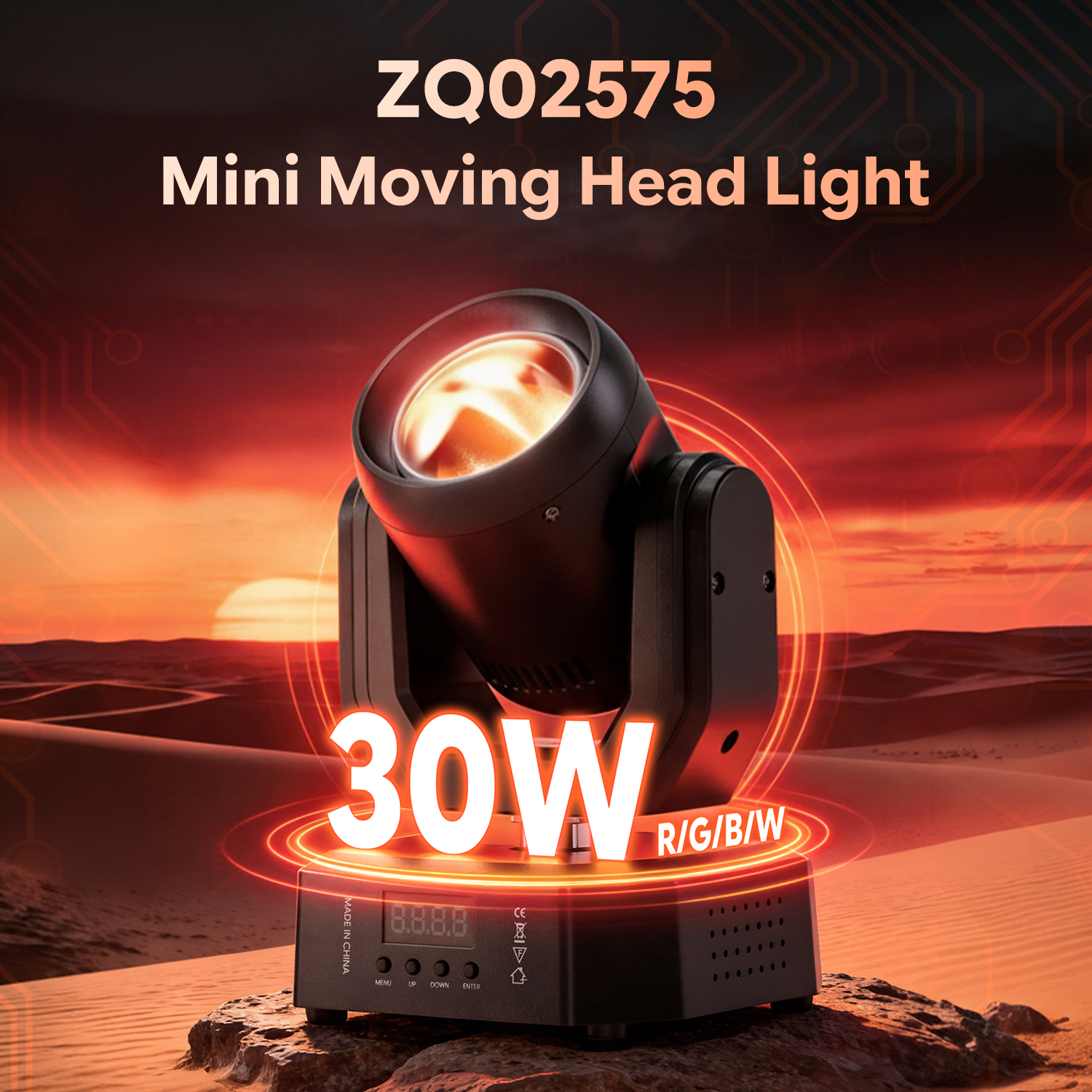 LED DMX Beam Disco Mini RGBW LED Moving Head Light-E72