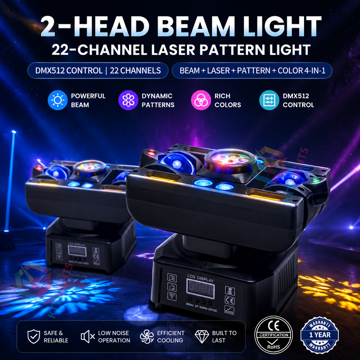 CE RGB Laser DJ Stage Light for Club & Bar-E90