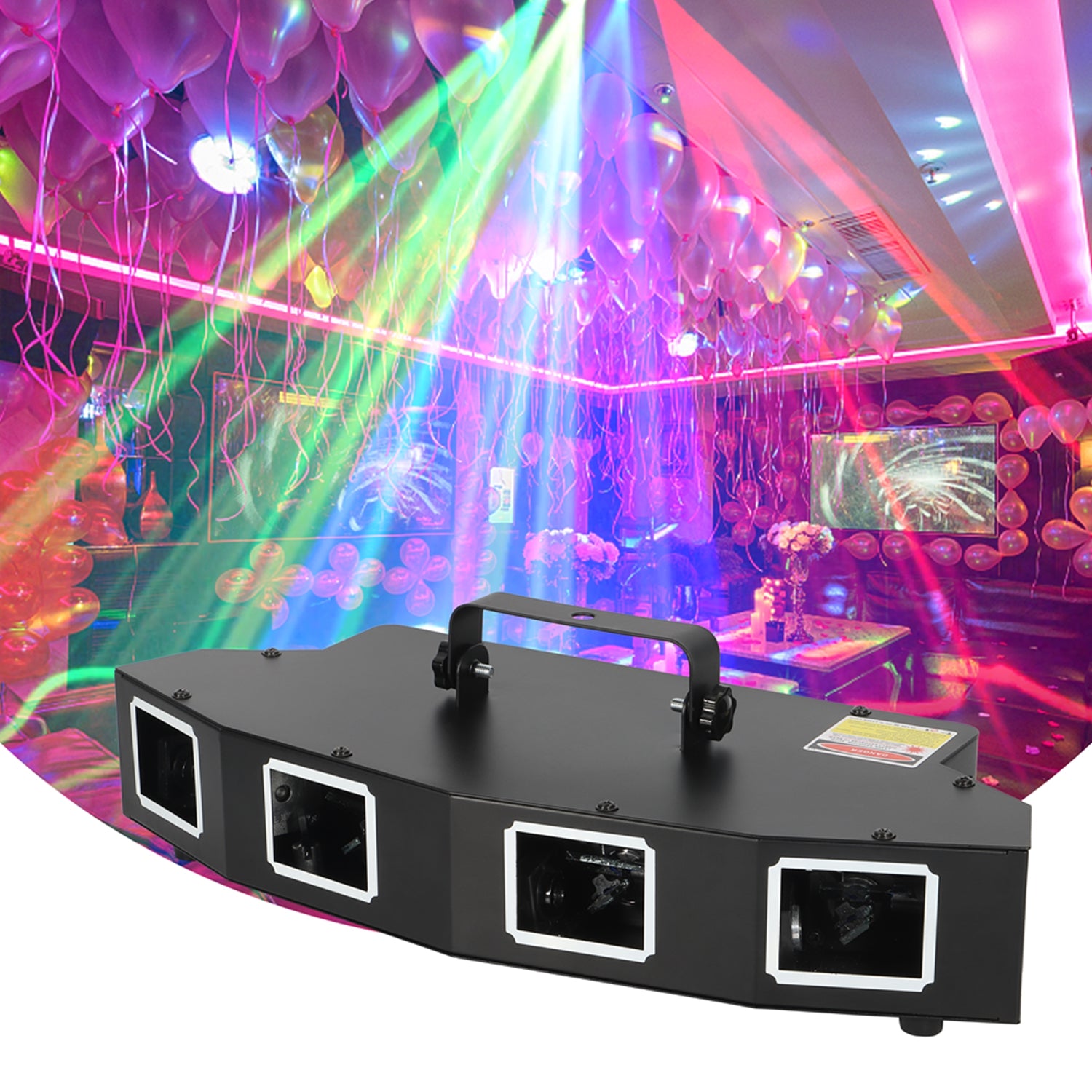 Four-hole RGB Laser Cube Laser Light - B3