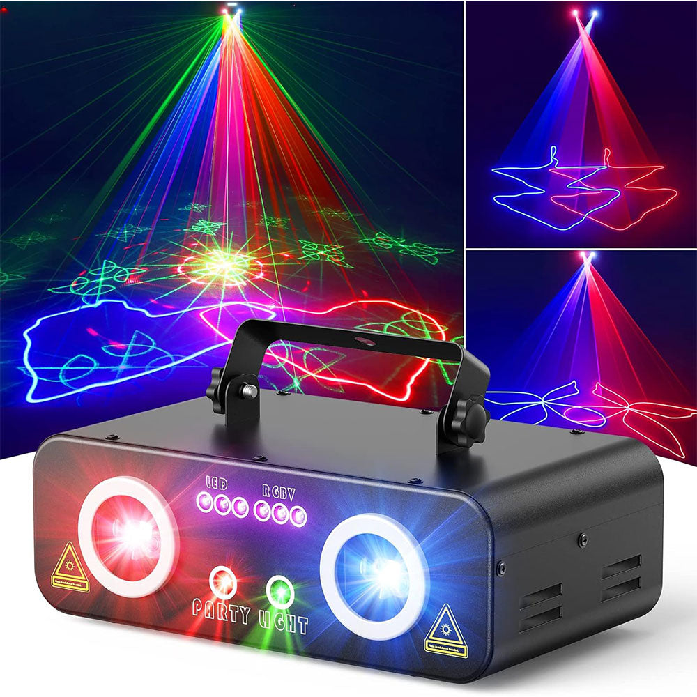 5-in-1 RGBUV Laser Light Show Projector-B48