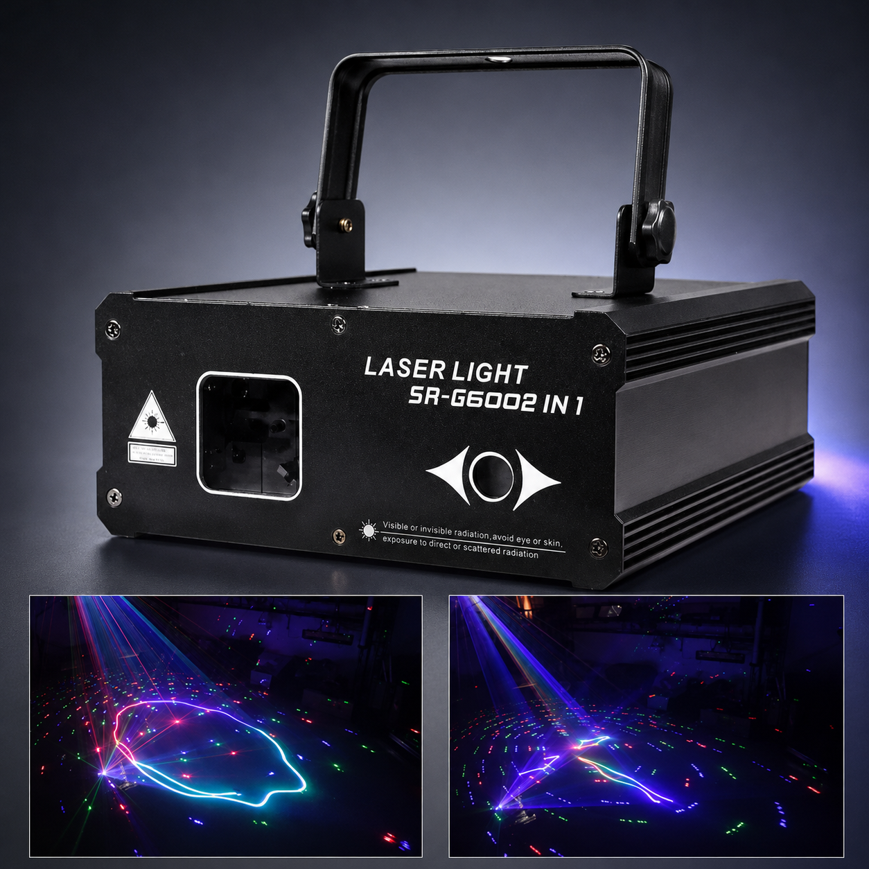 KTVLIGHTS RGB 2-in-1 Laser Beam and Line-Scan DMX Stage Light-B11